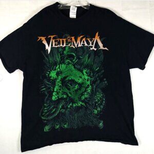 Veil Of Maya: Evil Lingers Within Everything T-shirt Mens XL  Double Sided Black